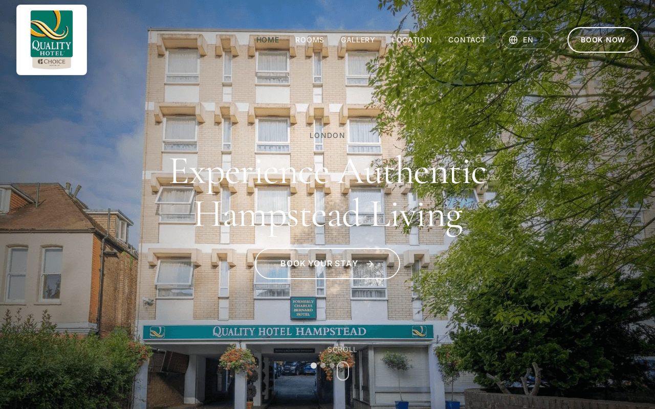 Quality Hampstead website by WhizzSite